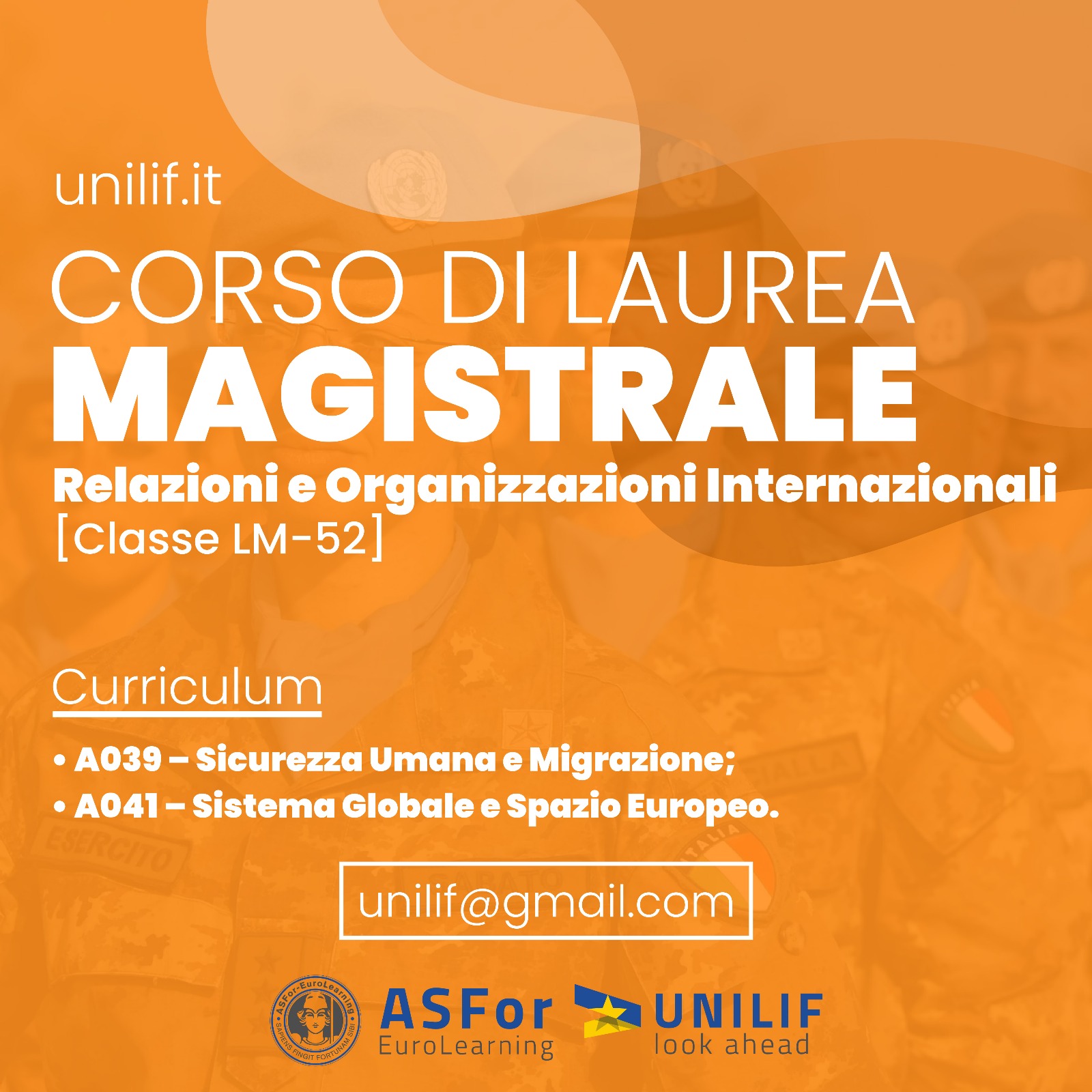 corso di laurea magistrale LM-52