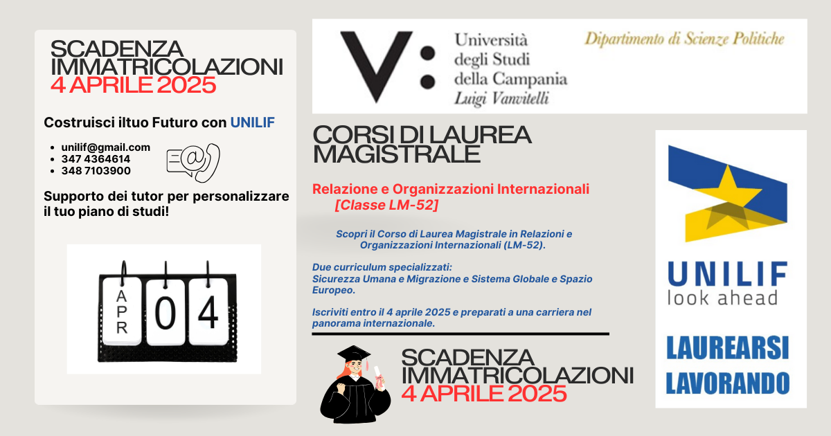 Laurea Magistrale Relazioni Internazionali